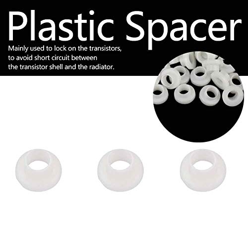 Brrnoo Plastikabstecker, Filzwaschanlage mit 100 Teilen Pro Satz, Sie Haben Genügend Versorgung, um Häufige Reisen in Hardware Store 100 PCs Transistor Washers Nylon Unterlegscheiben für Austausch von Brrnoo