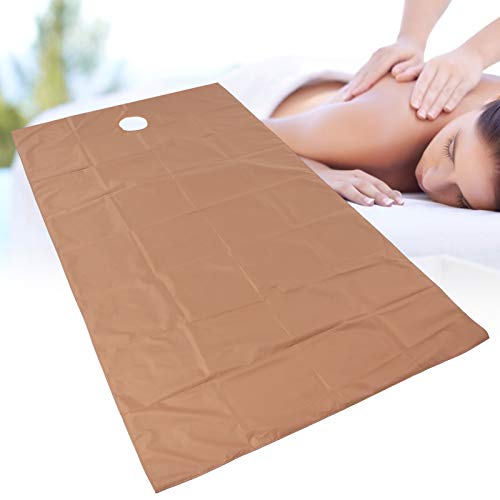 Brrnoo Spa Massage Bettlaken, Massagetisch Schutzhülle, Mikrofaser Massagetisch Bettwäsche Set, 2 Stück Wiederverwendbare wasserdichte ölbeständige Weiche Baumwolle Schönheitssalon(Tiefer Kaffee) von Brrnoo