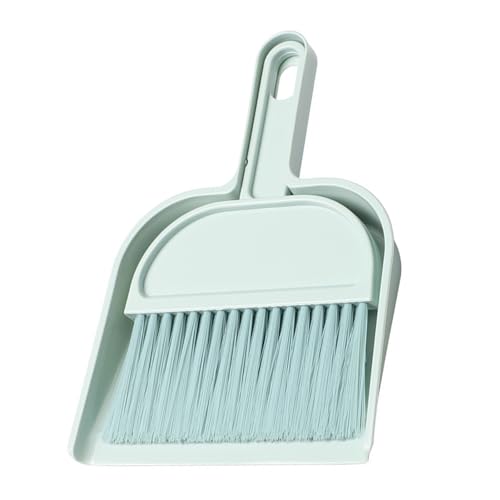 Brrnoo Staubpfanne und Bürstenset, Kleine Staubpan und Bürstenset Kids Winziges Handstaubpan und Reinigung von Pinsel -Set Desktop -Besen und Staubpan Set Dustpan für Tischbett Fensterbank von Brrnoo