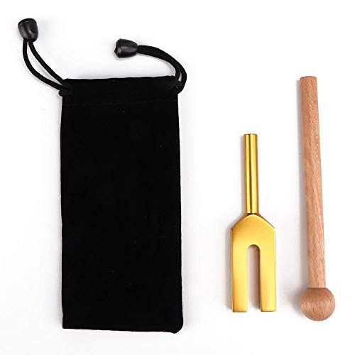Stimmgabel 4096Hz Meditation Therapie mit Hammer, Hochfrequenz-Stimmgabel für Soundtherapie, Chakra-Meditation und Relaxation, Goldplattierung Stimmgabel 4096Hz Meditation Therapie mit Hammer, Hochfrequenz-Stimmgabel für Soundtherapie, Chakra-Meditation und Relaxation, Goldplattierung von Brrnoo
