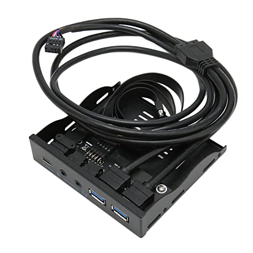 Brrnoo USB -Floppy -Antrieb, Vorderseite USB 3.2 Hub 10Gbit / S Plug and Play Iron Shell Diskette Leser Floppy Disk Reader Disk Reader für Sieg für oder PC, Laptop und Desktop von Brrnoo