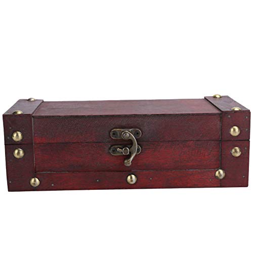 Brrnoo Vintage Aufbewahrungsbox, Schmuckschmuck im antiken Stil Organizer Retro Schatzkiste Dekorative Schatzkiste mit Schloss Home Decoration Truhenkiste Kofferhalter Schmuck Geschenkbox(6702) von Brrnoo