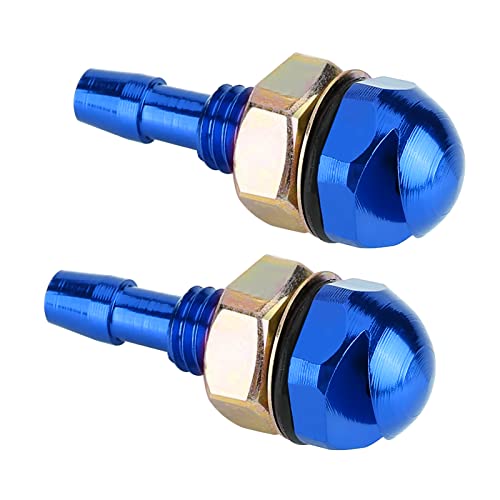Brrnoo Windschutzscheibe Sprühdüse, Windschutzscheibe Wischerdüse Auto Auto Vorne 2pcs Universal Aluminiumlegierung Autowischer Düse Sauberes Werkzeug (BLUE) von Brrnoo