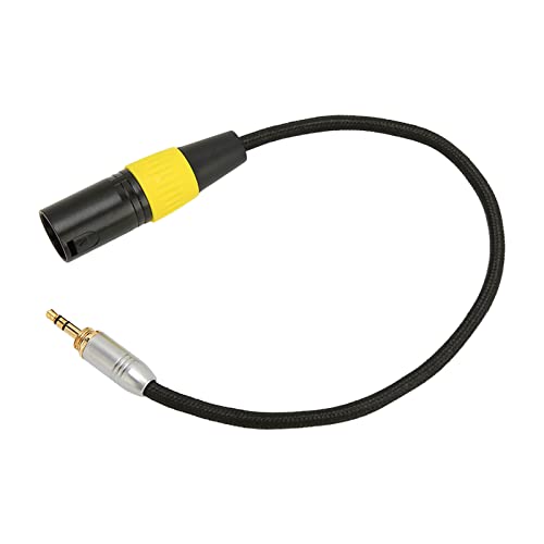 Brrnoo XLR -Kabel, Geräuschlose Goldene 3,5 Mm Bis 3 Pin XLR -Adapterkabel,5 Mm Männlich Bis Kabel, Mikrofonkabel für Mikrofonmischer Wireless Mikrofon von Brrnoo