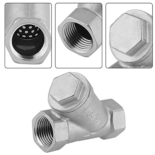 Brrnoo Y Sieb, Weibliches Gewinde Y Geformt mit 2,17 X 1,97 X 0,98 Zoll DN15 1/2 "PT -Gewinde -Edelstahl Stahl Sieb Mesh Filterventil Geformtes Filterventilanschluss für Wassergas Brrnoo Y Sieb, Weibliches Gewinde Y Geformt mit 2,17 X 1,97 X 0,98 Zoll DN15 1/2 "PT -Gewinde -Edelstahl Stahl Sieb Mesh Filterventil Geformtes Filterventilanschluss für Wassergas von Brrnoo