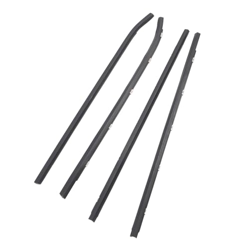 Fensterwetterabstreifen Auto Tür Fenster Weatherstrip ABS + Gummi Dichtungsdichtungen für I30 2008-2011 4pcs Vorne Rechts von Brrnoo