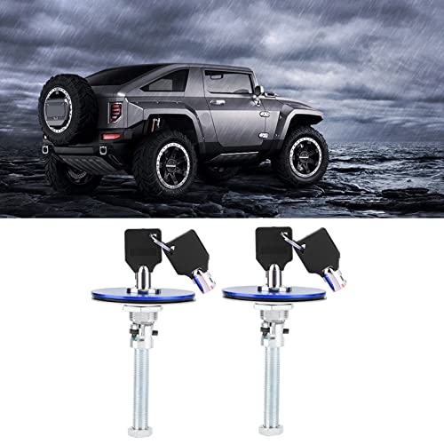 Haubenstifte - Motorhaube Abdeckung Schloss Kit mit Hubsschloss, Dekulenschloss, Hubenthamentsabdeckungsschloss und Lock Pin Kit (BLUE) von Brrnoo