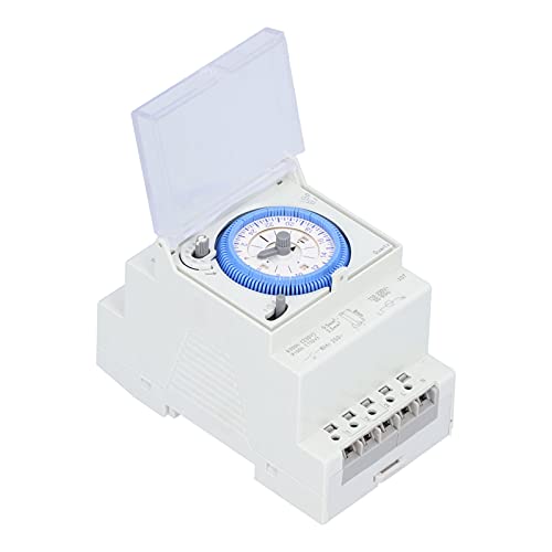 Mechanischer Timer SUL181D, DIN-Schienen Montage, 8-Programme 24-Stunden-Zeitschaltuhr, ABS-Material, ≤1S/Tages-Genauigkeit, AC110-220V, Robust&Einfach Mechanischer Timer SUL181D, DIN-Schienen Montage, 8-Programme 24-Stunden-Zeitschaltuhr, ABS-Material, ≤1S/Tages-Genauigkeit, AC110-220V, Robust&Einfach von Brrnoo
