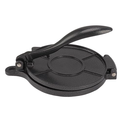 Roti Maker Chapati Machine, Tortilla Press mit Gusseisen für Mais-Tortillas, Chapati Maker Device, 20 cm schwarz, Ideal für Homemade Flatbreads & Wraps von Brrnoo