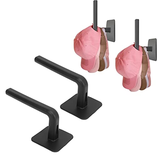 Selbstklebende Huthaken für Wand | Baseballkappen Halter | Hutablage Organizer | Starkes Haltevermögen | Ohne Bohren | 2er Pack | Kappe Halter für Zuhause von Brrnoo