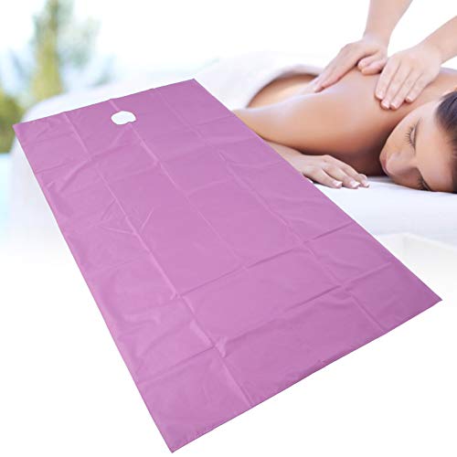 Spa Massage Bettlaken, Massagetisch Schutzhülle, Mikrofaser Massagetisch Bettwäsche Set, 2 Stück Wiederverwendbare Wasserdichte ölbeständige Weiche Baumwolle Schönheitssalon Tischdecken(Violett) von Brrnoo