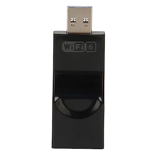 Brrnoo USB WiFi 6 Adapter, 2,4 5,8 G Dual Band WPA3 Verschlüsselung 1800 Mbit/s WiFi Adapter mit 2 2 DBi Antenne, für PC für 11 10 von Brrnoo