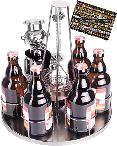 BRUBAKER Flaschenhalter Grillmeister mit Schwenkgrill Metall Skulptur mit Geschenkkarte BRUBAKER Flaschenhalter Grillmeister mit Schwenkgrill Metall Skulptur mit Geschenkkarte von BRUBAKER