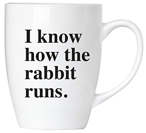 BRUBAKER - I know how the rabbit runs. - Kaffeetasse aus Keramik - 300 ml - Kaffeebecher von BRUBAKER