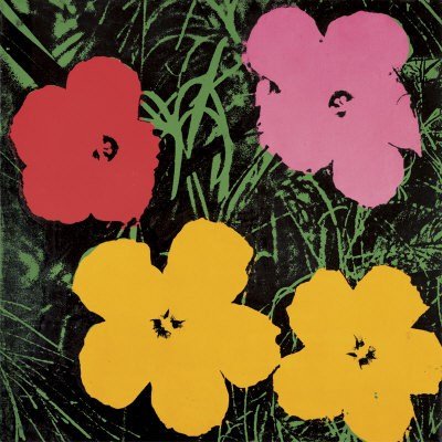 Flowers, 1964 (1 rot, 1 rose, 2 jaune) von Andy Warhol Kunstdruck von Bruce McGaw