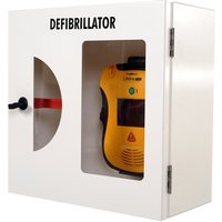 defibtech Defibrillatoren-Schrank mit Einschlagscheibe und akustischem Alarm, reinweiß von defibtech