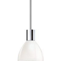 Bruck Duolare Silva Neo Ø: 11 cm Fassung: Chrom LED Pendelleuchte Glas: weiß von Bruck