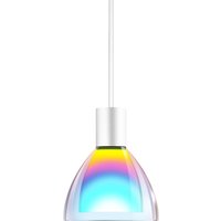 Bruck Duolare Silva Neo Ø: 11 cm Fassung: weiß LED Pendelleuchte Glas: dichroitisch blau - magenta Bruck Duolare Silva Neo Ø: 11 cm Fassung: weiß LED Pendelleuchte Glas: dichroitisch blau - magenta von Bruck