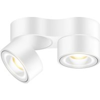 Bruck Vito Duo Spot 50° LV C LED Deckenaufbaustrahler Ø: 10 cm, weiß von Bruck
