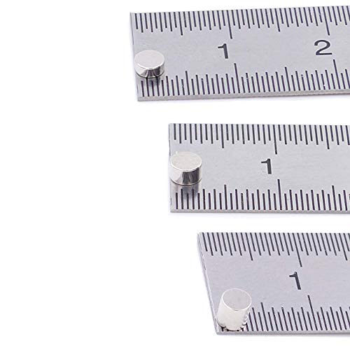 Brudazon | 15 Mini Scheiben-Magnete Set 3x1mm + 3x2mm + 3x3mm | N52 stärkste Stufe - Neodym-Magnete ultrastark | Power-Magnet für Modellbau, Basteln | Magnetscheibe extra stark von Brudazon