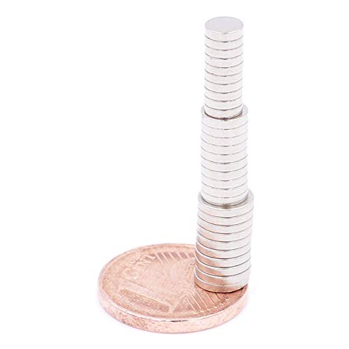 Brudazon | 30 Mini Scheiben-Magnete Set 4x1mm + 5x1mm + 6x1mm | N52 stärkste Stufe - Neodym-Magnete ultrastark | Power-Magnet für Modellbau, Basteln | Magnetscheibe extra stark Brudazon | 30 Mini Scheiben-Magnete Set 4x1mm + 5x1mm + 6x1mm | N52 stärkste Stufe - Neodym-Magnete ultrastark | Power-Magnet für Modellbau, Basteln | Magnetscheibe extra stark von Brudazon