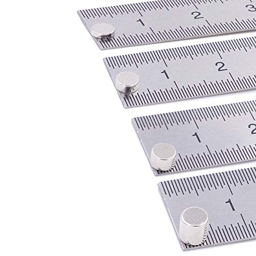 Brudazon | 40 Mini Scheiben-Magnete Set 4x1mm + 4x2mm + 4x3mm + 4x4mm | N52 stärkste Stufe - Neodym-Magnete ultrastark | Power-Magnet für Modellbau, Basteln | Magnetscheibe extra stark von Brudazon