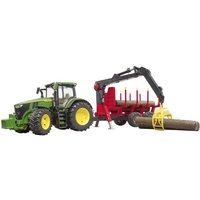 Bruder John Deere 7R 350, Rückeanh.+B.Stämmen Fertigmodell Landwirtschafts Modell Bruder John Deere 7R 350, Rückeanh.+B.Stämmen Fertigmodell Landwirtschafts Modell von Bruder