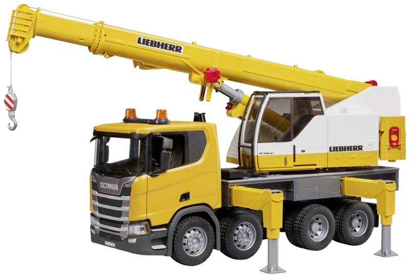 Bruder Scania Super 560 R Liebherr Kran Lkw Fertigmodell Kranmodell Spielzeug B-Ware von Bruder
