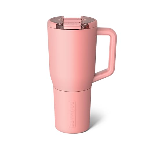 BrüMate Müv – 100 % auslaufsicherer, isolierter Kaffeebecher mit Griff und Deckel – Edelstahl-Kaffeebecher – doppelwandige Kaffeetasse (Guave) von BrüMate