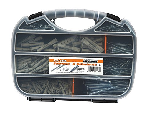 Brüder Mannesmann Schrauben- und Dübelsortiment, 321-teilig | M13005 von Brüder Mannesmann