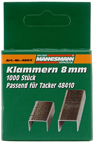 Mannesmann Ersatzklammern 8 mm, für Tacker 48410, M48411 von Brüder Mannesmann