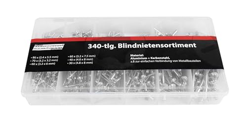 Brüder Mannesmann M13045 340-tlg. Blindnietensortiment von Brüder Mannesmann Werkzeuge