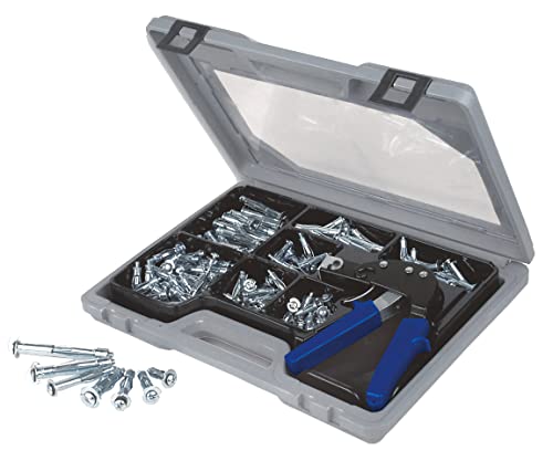 Brüder Mannesmann Metall-Hohlraumdübel-Set, 188-teilig | M10965 von Brüder Mannesmann