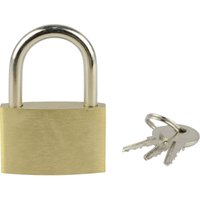 Brüder Mannesmann - m 413-35 Vorhängeschloss 32 mm verschieden schließend Goldgelb Schlüsselschloss von Brüder Mannesmann