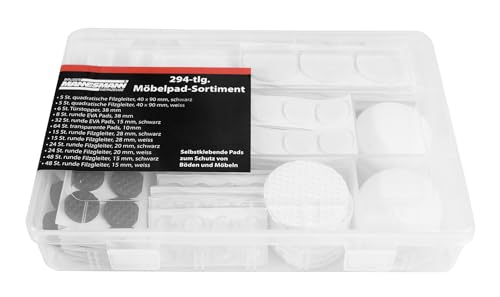 Brüder Mannesmann M13402 294-tlg. Möbelgleiter-Satz Brüder Mannesmann M13402 294-tlg. Möbelgleiter-Satz von Brüder Mannesmann Werkzeuge