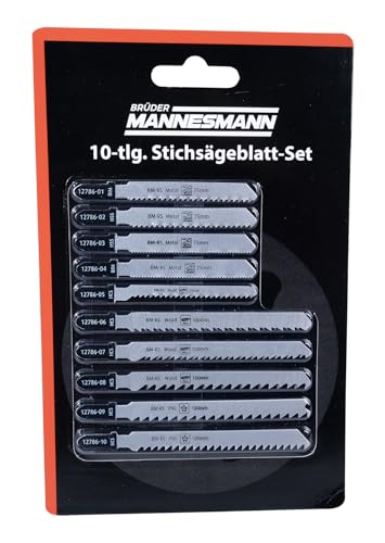 Brüder Mannesmann Stichsägeblatt-Set 10-tlg. | M12786 von Brüder Mannesmann Werkzeuge