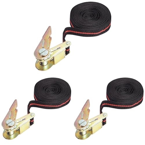 Mannesmann Spanngurt mit Ratsche, M 085-T (Packung mit 3) von Brüder Mannesmann