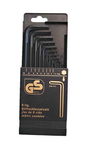 Mannesmann Stiftschlüsselsatz 6-kant 9-tlg., CV Stahl, M18120 von Brüder Mannesmann