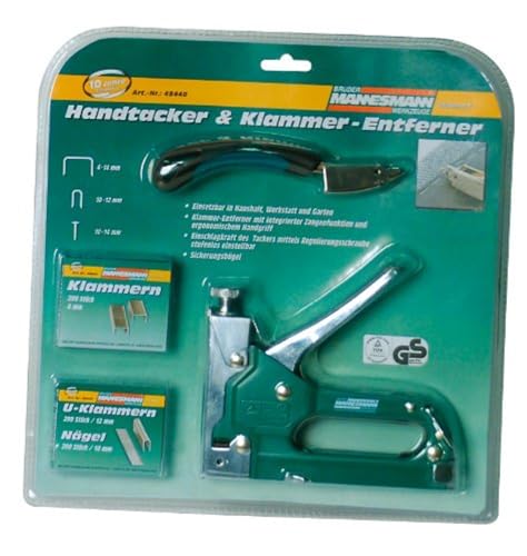 Brüder Mannesmann Tacker und Klammer-Entferner, mit Klammern, im Set | M48440 Brüder Mannesmann Tacker und Klammer-Entferner, mit Klammern, im Set | M48440 von Brüder Mannesmann