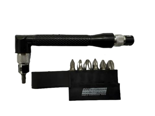 Mannesmann Winkel-Griff-Bits-Halter 90 grad mit 7 Bits, M 287 von Brüder Mannesmann
