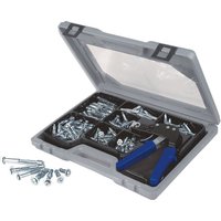 Metall-Hohlraumdübel-Set mit Zange 188-tlg. von Brüder Mannesmann