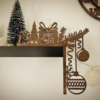 Weihnachtsdekoration Türrahmen, Sideboard, Weihnachtsecke, Christmas Corner, Dekoration Weihnachten, Tür, Fenster von Bruederei