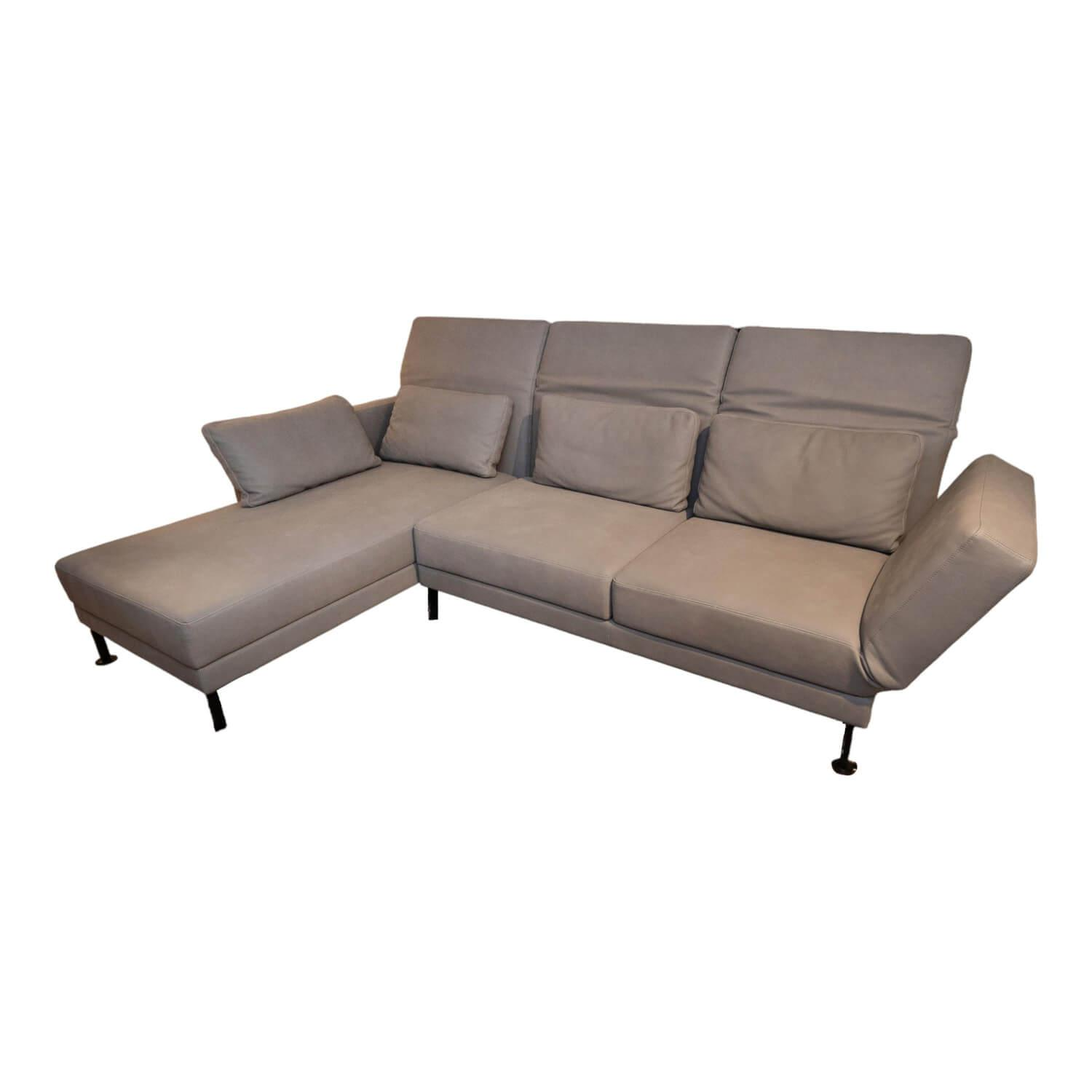 Ecksofa Moule Medium Bezug Leder Taron 5668 0095 Grau Kufen Schwarz Pulverbeschi... Ecksofa Moule Medium Bezug Leder Taron 5668 0095 Grau Kufen Schwarz Pulverbeschi... von Brühl