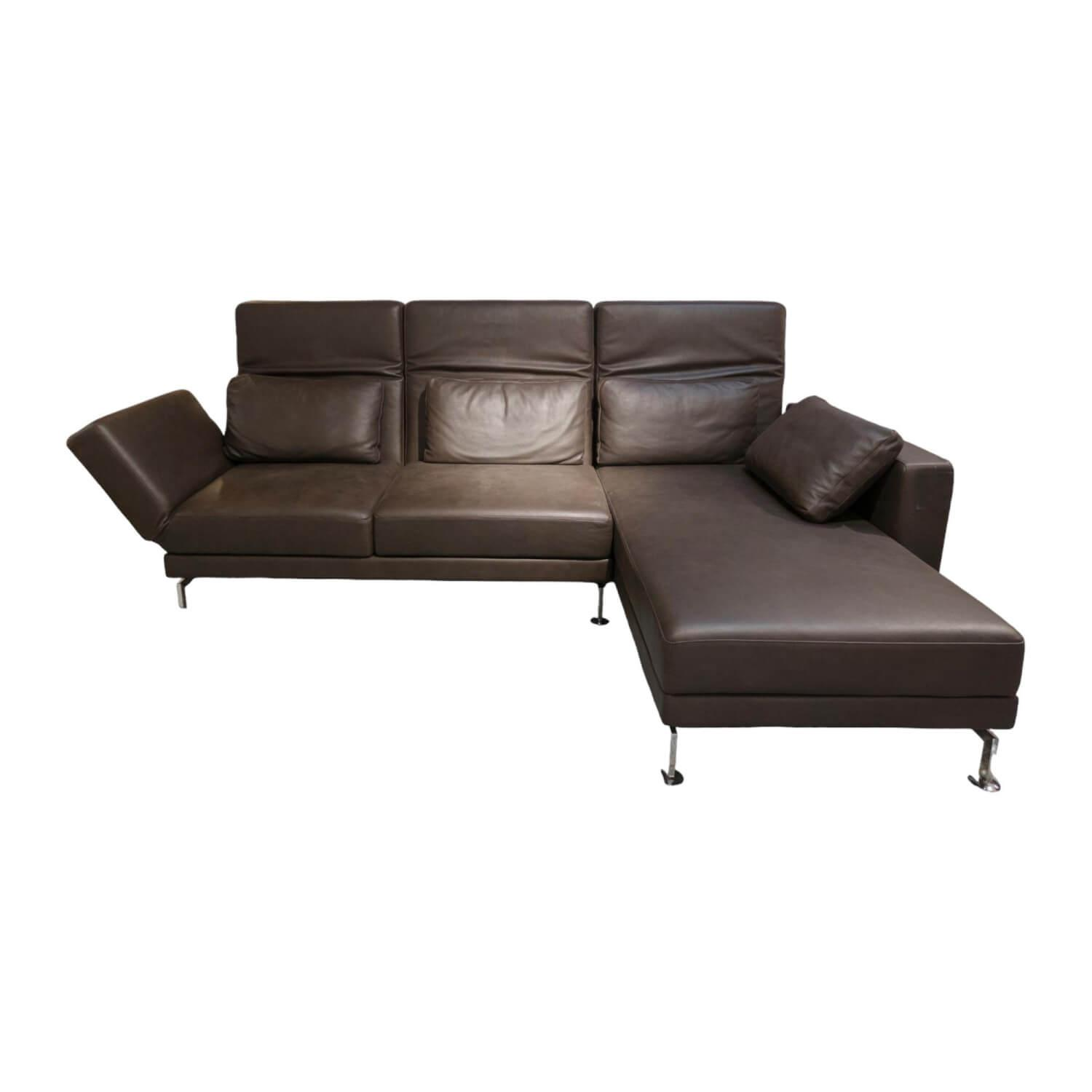 Ecksofa Moule Leder Taron 5668 0022 Braun Kufen Chrom Verstellbar Ecksofa Moule Leder Taron 5668 0022 Braun Kufen Chrom Verstellbar von Brühl