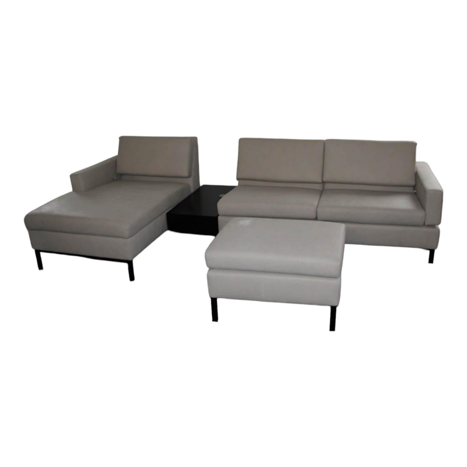 Ecksofa Tomo Taron 5668 40 Grau Grün Metalluntergestell Schwarz Pulverbeschichte... von Brühl