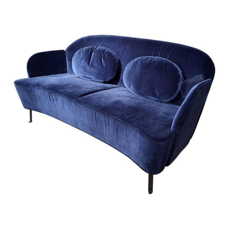Sofa Floret Stoff 4473 0067 Blau Fuß Flachstahl Schwarz Sofa Floret Stoff 4473 0067 Blau Fuß Flachstahl Schwarz von Brühl