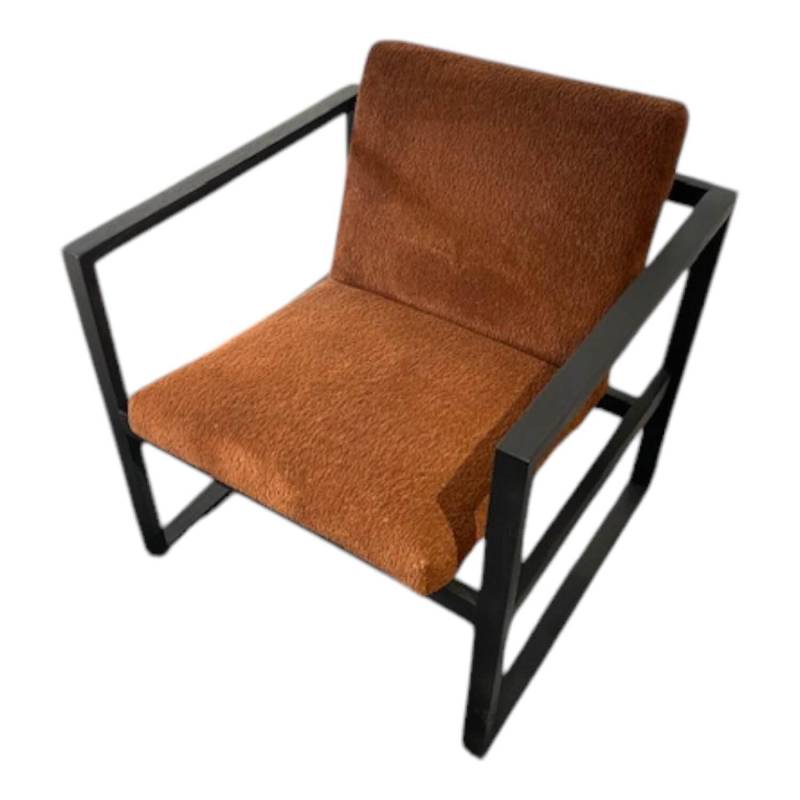 Sessel Grace 1 Wood 68104 Stoff 6450 25 Braun Gestell Eiche Mit Clou Beizton 222... von Brühl