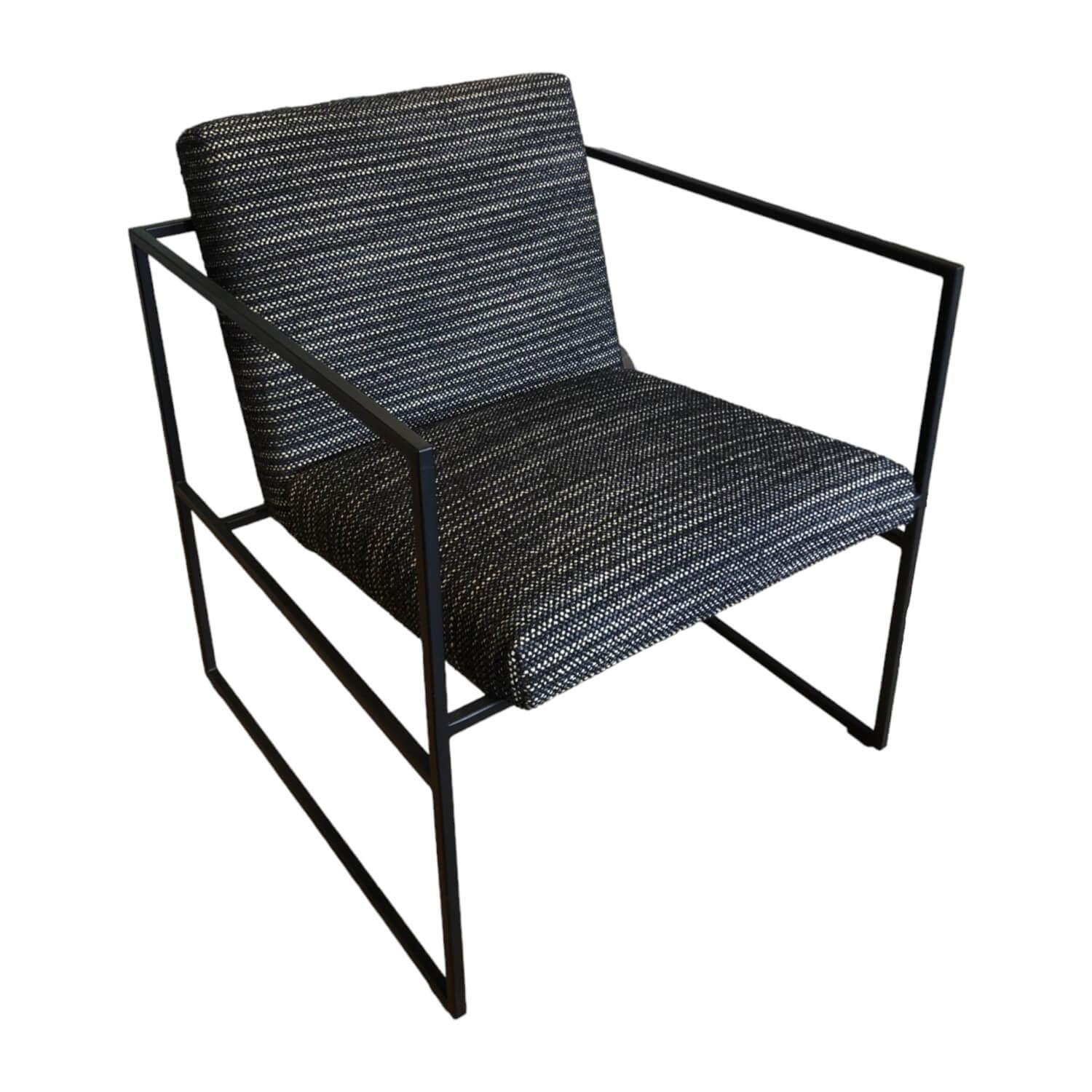 Sessel Grace Stoff 5273 0099 Schwarz Weiß Metallgestell Schwarz Sessel Grace Stoff 5273 0099 Schwarz Weiß Metallgestell Schwarz von Brühl