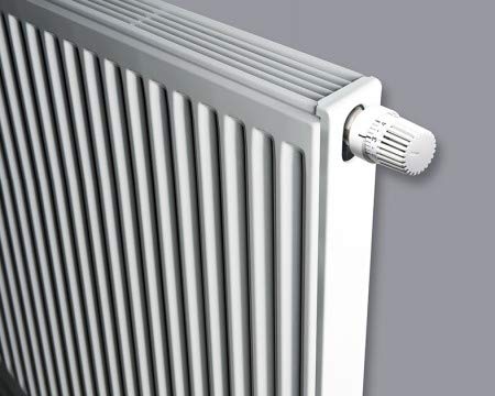 Brugman Universalheizkörper Uni 6 Profil Typ 600 x 1000 mm Kompaktheizkörper Heizkörper Ventilheizkörper inkl. Haltekonsolen und Ventileinsatz - 6 Anschlüsse (600 x 600 mm Typ 22) von Brugman