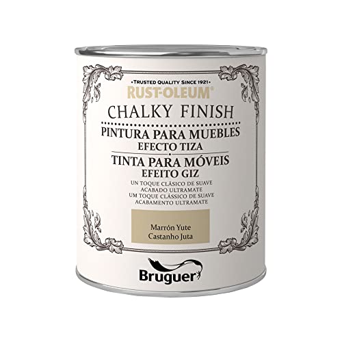 Rust-Oleum 4081703 Chalky Finish Yute 750 ML BRUGUER Malerei, Braun, Jute, 25 Milliliters von Bruguer